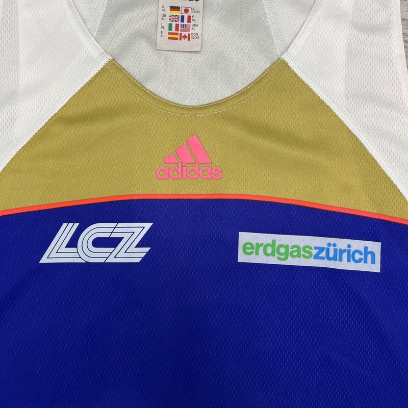 Vintage 1999 Adidas Equipment LCZ Zurich Switzerland Running Singlet Tank Top XL gallery