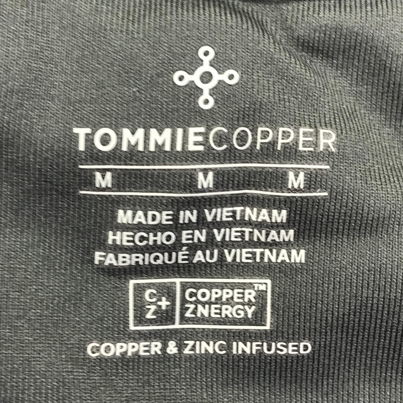 Tommie Copper Shirt Mens Medium Gray Shoulder Support Compression Copper Znergy gallery