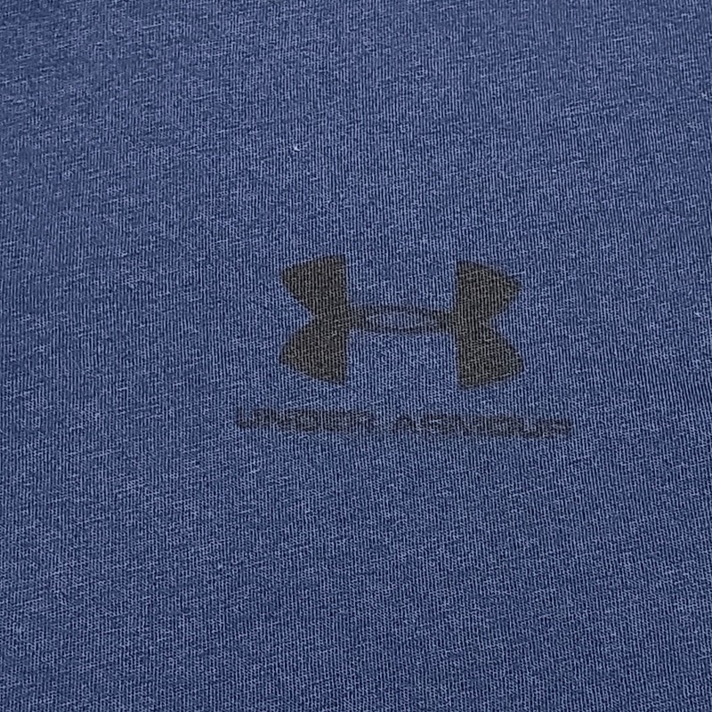 Under Armour Mens Loose Fit TShirt Large Navy Blue Cotton Polyester Blend Gym gallery