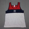 Vintage Adidas Tank Top Size Medium 38-40 Men Athletic Mesh Pullover Made In USA gallery