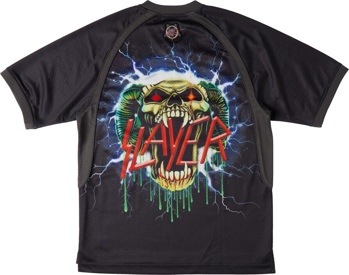 DC Shoes Slayer Jersey Double Sided Soccer Football T-shirt Thrash Metal Band gallery