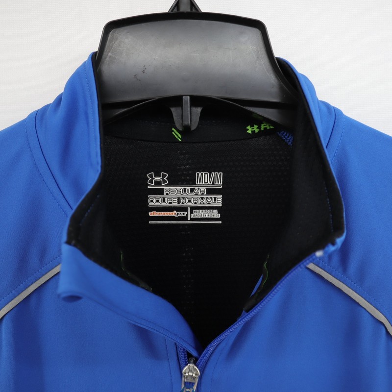 Under Armour All Season 1/4 Zip Pullover Men Medium Blue Long Sleeve Lightweight gallery