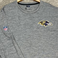 Baltimore Ravens Nike Pullover Mens XXL Gray Long Sleeve Onfield Dri-FIT NFL EUC