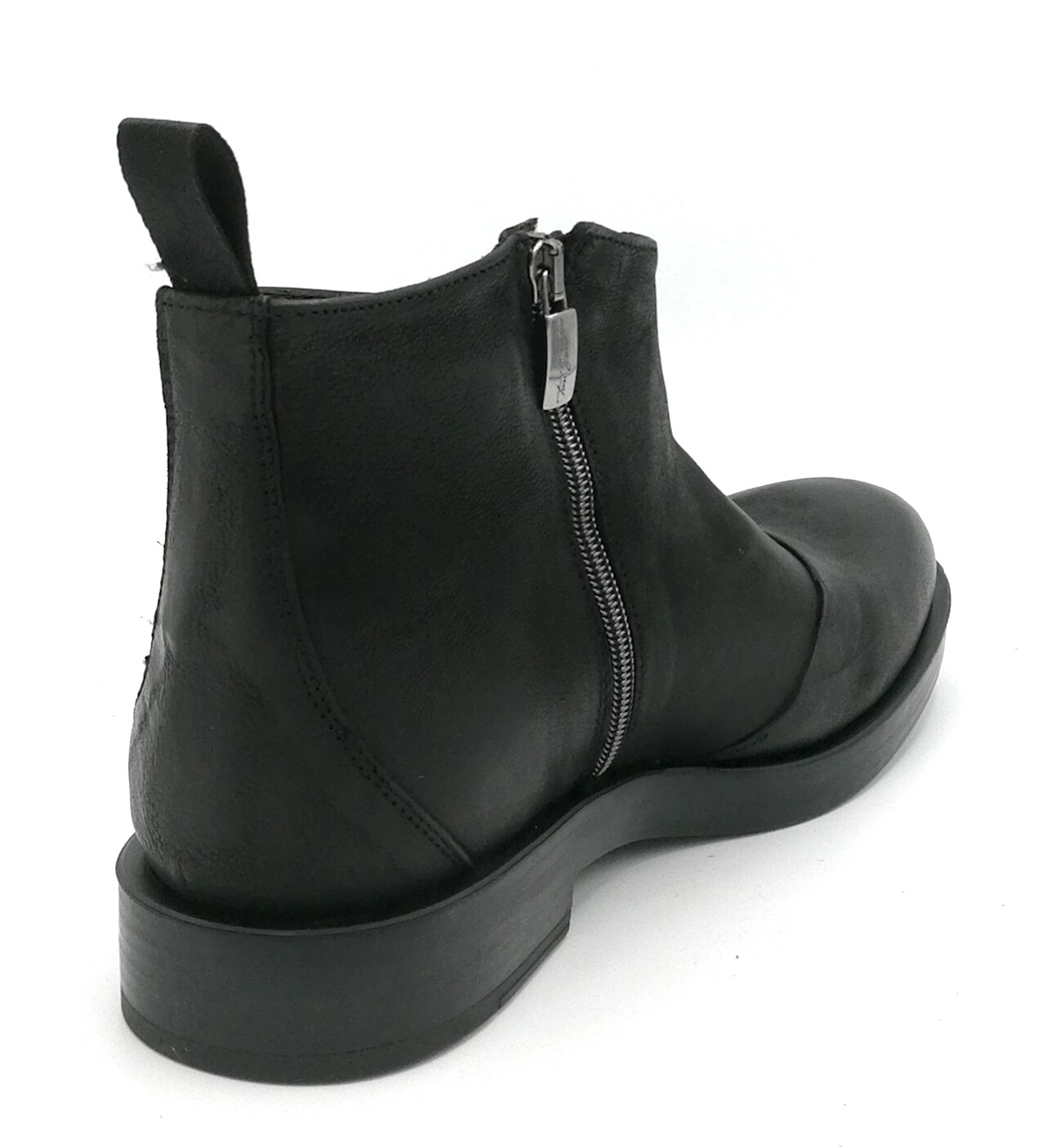 Tom Gout 3990/O Black Leather Ankle Boot With Zipper gallery