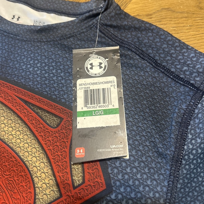 Under Armour Compression Shirt Mens Large Superman Henry Cavill Alter Ego Gym L gallery