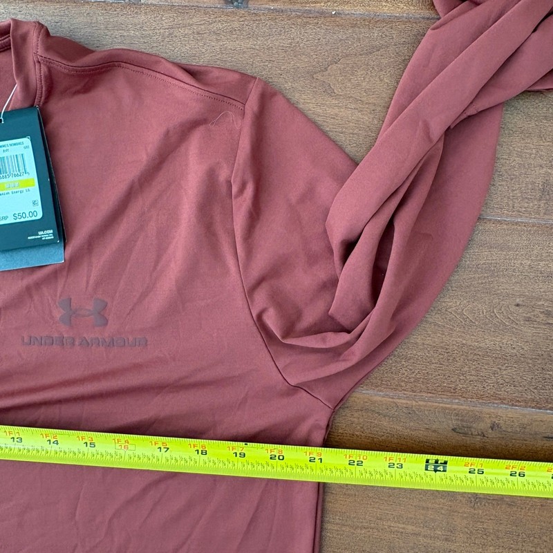 Under Armour Rush Energy Mens Long Sleeve Training Shirt Size M Cinnamon NWT gallery