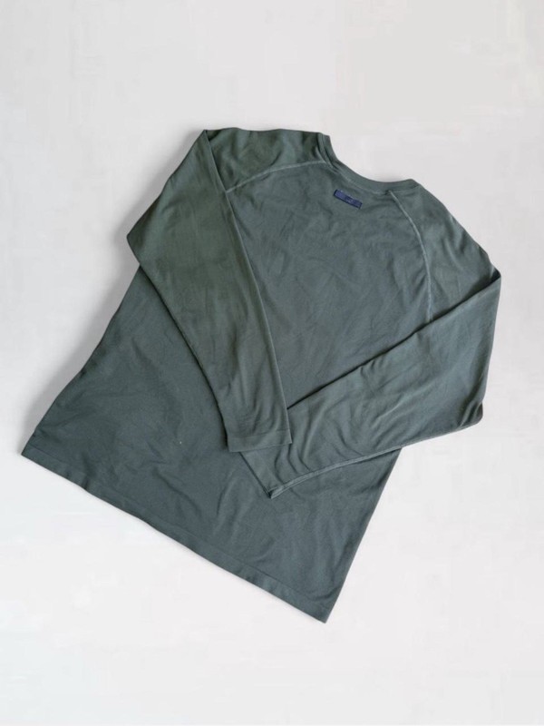 Fourlaps Radius Long Sleeve Crew Men Shirt Olive Green Performance Athletic gallery