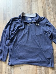 Men’s XL Under Armour Quarter Zip Shirt Blue
