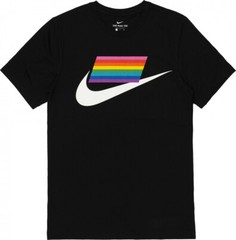 Nike BeTrue Gay Pride LGBTQ MultiColor Rainbow Flag Tee Shirt CD9076-010 Men S