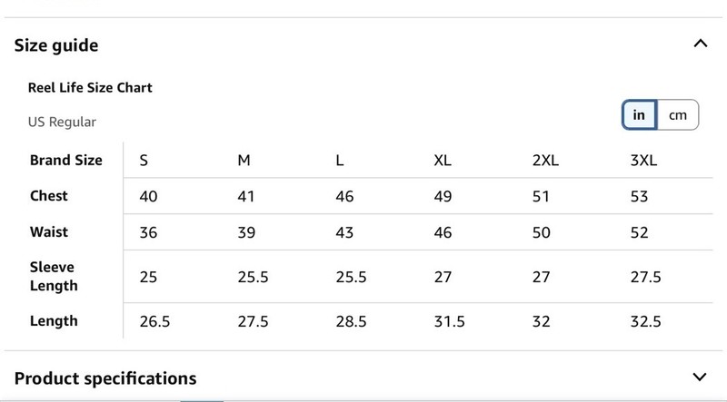 Reel Life Mens Size XL Peach Sun Defender Sun & Water Sport Shirt Lightweight gallery