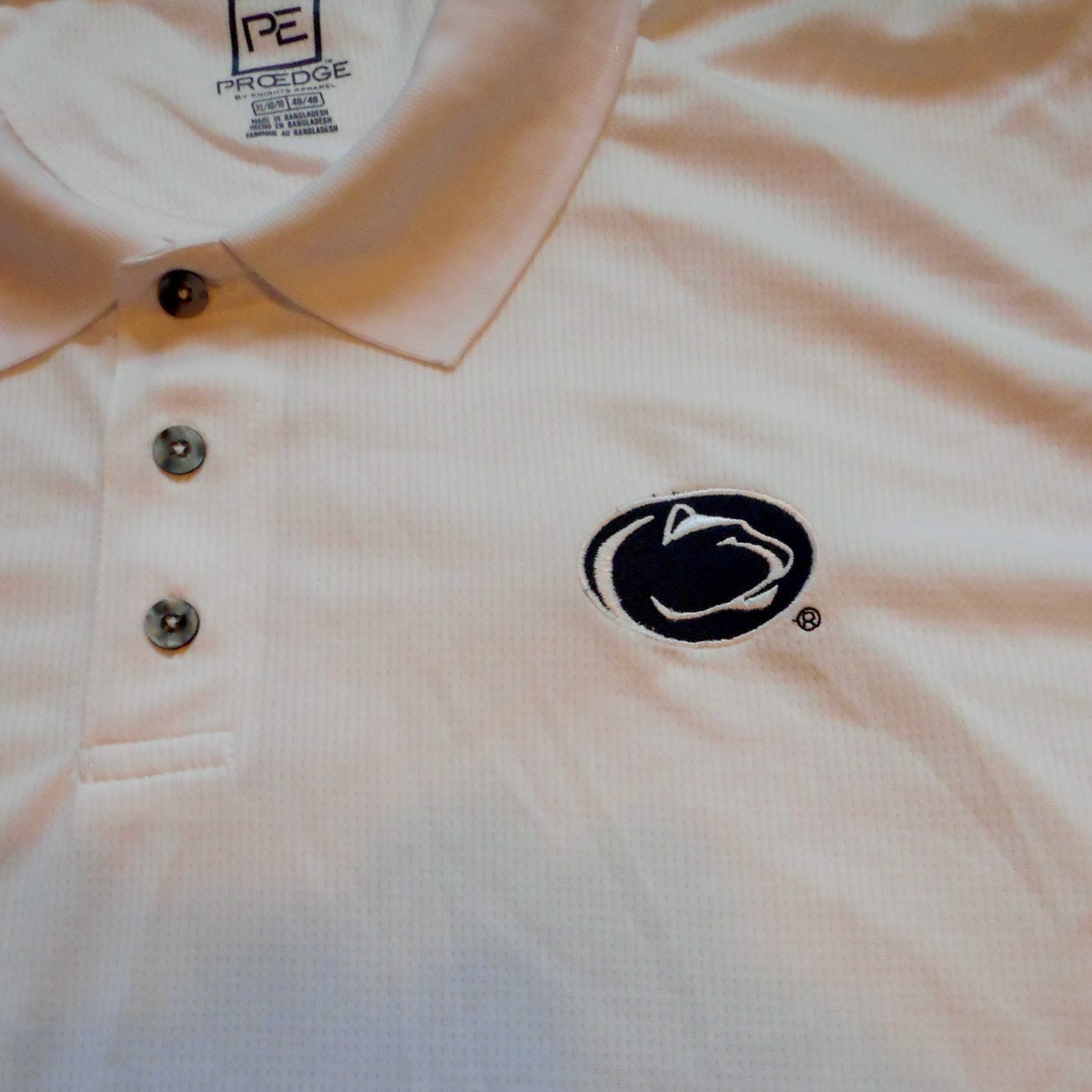 PENN STATE PROEDGE POLO SHIRT GOLF COACHES MENS XL 3X 4X POLYESTER WHITE NWT gallery