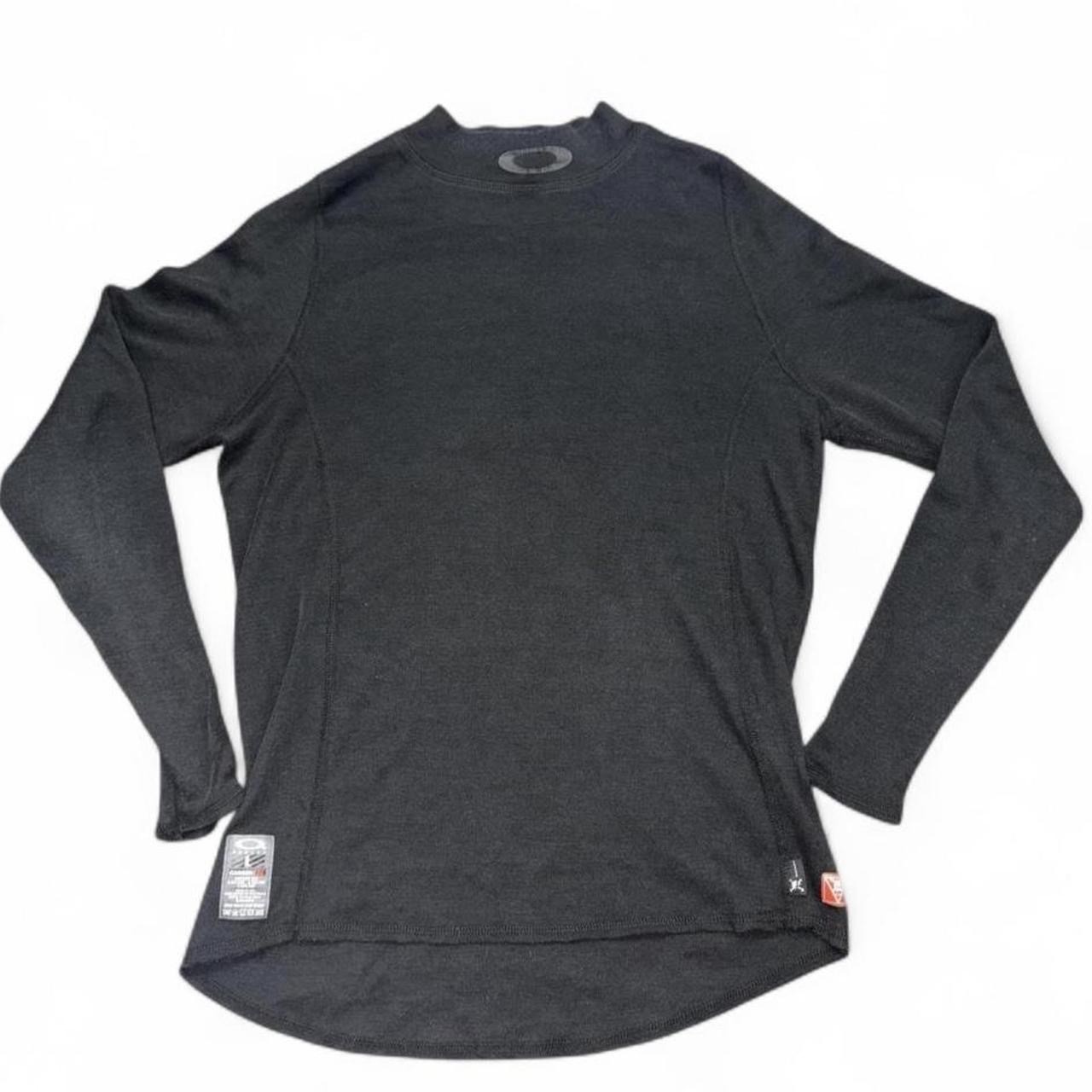 Oakley CarbonX Shirt Mens L Black Long Sleeve Base Layer Thermal Crew Neck gallery