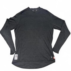 Oakley CarbonX Shirt Mens L Black Long Sleeve Base Layer Thermal Crew Neck