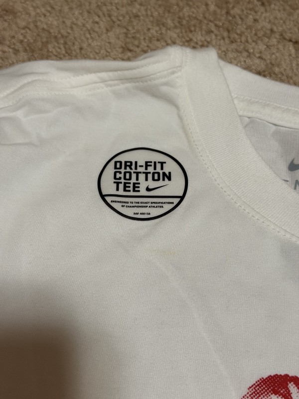 BRAND NEW Nike Men's Medium Just Do It Mens T-ee Sports Training Dri-fit White gallery