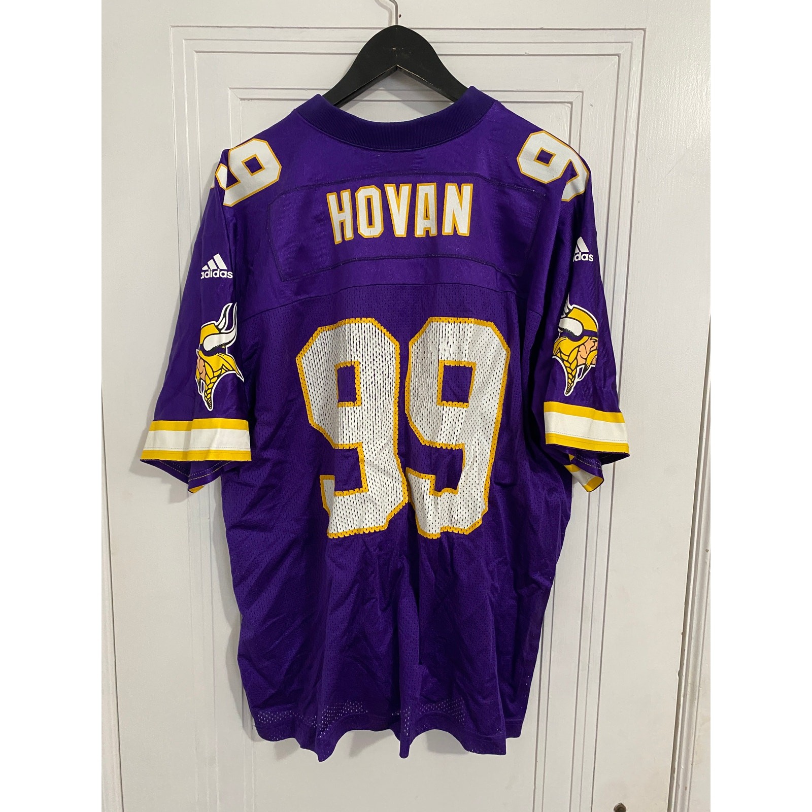 Retro Minnesota Vikings Chris Hovan Jersey Size XL gallery