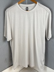 Vuori Current Tech Tee Mens Shirt Sz XL Frost Grey Performance V195 Comfort Gym