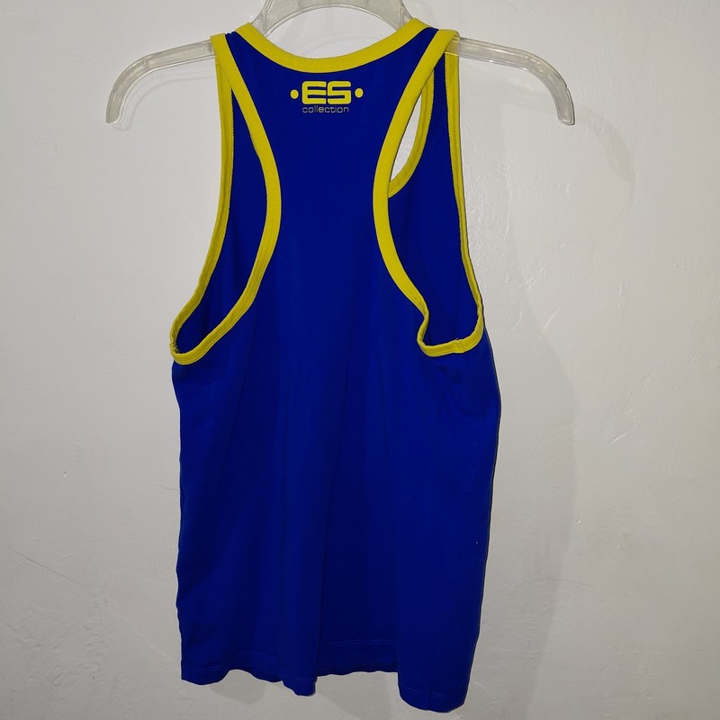 ES Collection Men’s Tank Top Large Blue And yellow gallery