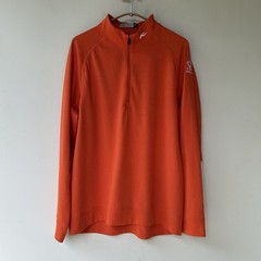 Kjus Keano Half Zip Pullover Orange Performance Richland Golf Mens Size Large