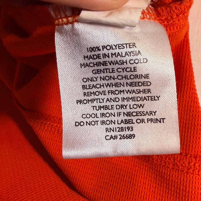 PING Apparel Long Sleeve Performance Golf Shirt Mens XL Orange Sports Outdoors gallery