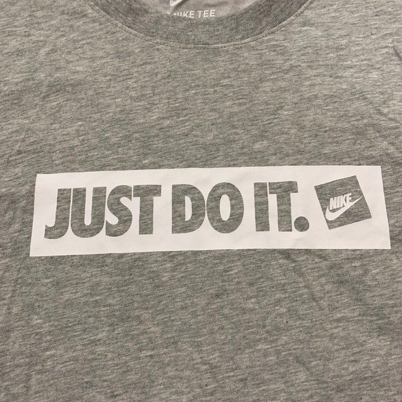 Nike Dri- Fit Just Do It Tee Heather Grey Men’s Size XL gallery