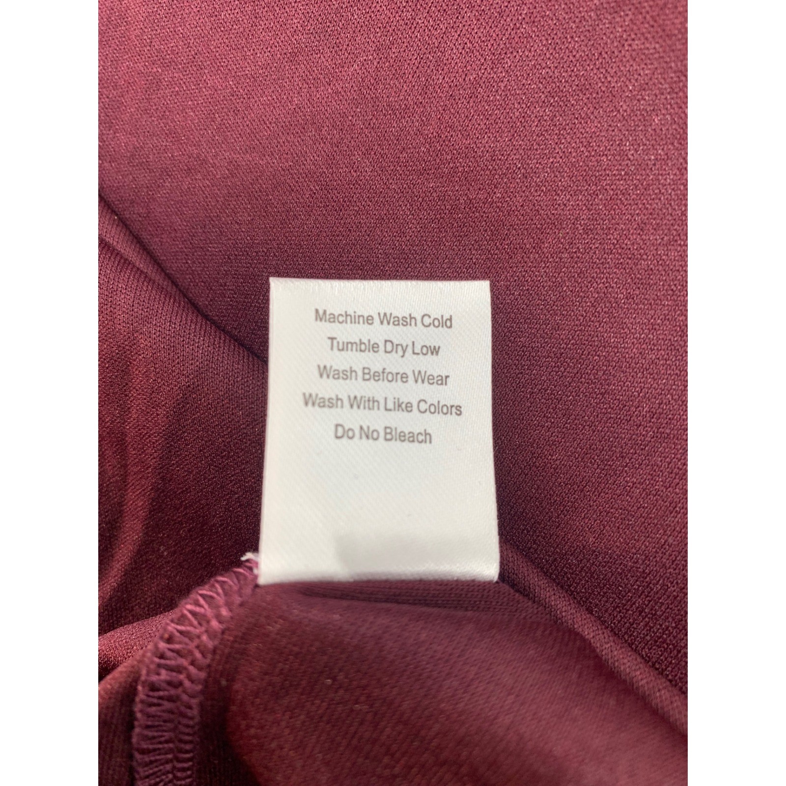 BSN SPORTS Performance Apparel Short Sleeve T-Shirt Burgundy Mens Size M gallery