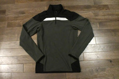 Men’s J LINDEBERG Jarvis Mid Layer Fieldsensor Jacket Black Forest Green Small