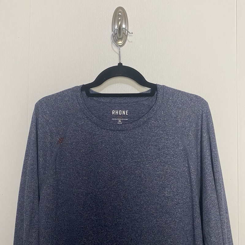 Rhone Reign Shirt Men’s Blue Performance Stretch Long Sleeve Size XL. gallery