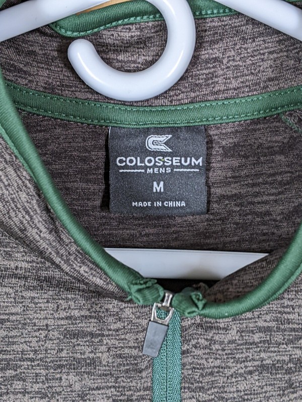 Colosseum Ohio Bobcats 1/4 Zip Pullover Men's M Performance Athletic Gray NCAA gallery