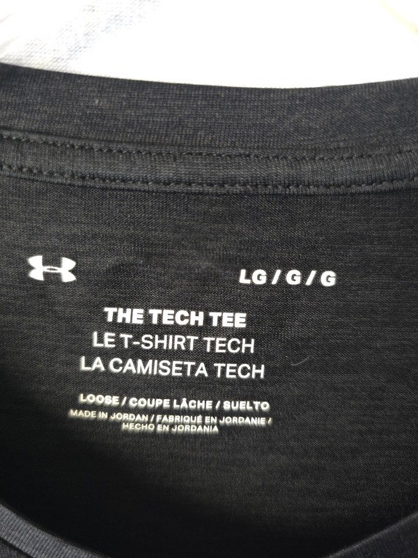 Under Armour Tech Men's Gray V-Neck Short Sleeve Polyester Logo T-Shirt L gallery