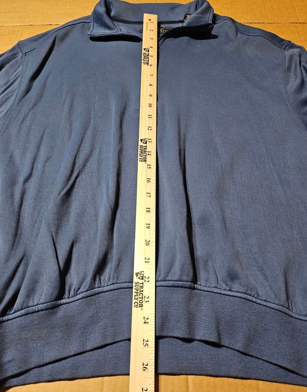 Page And Tuttle Quarter Zip Pullover Ribbed Henley Long Sleeve Shirt Mens Large gallery