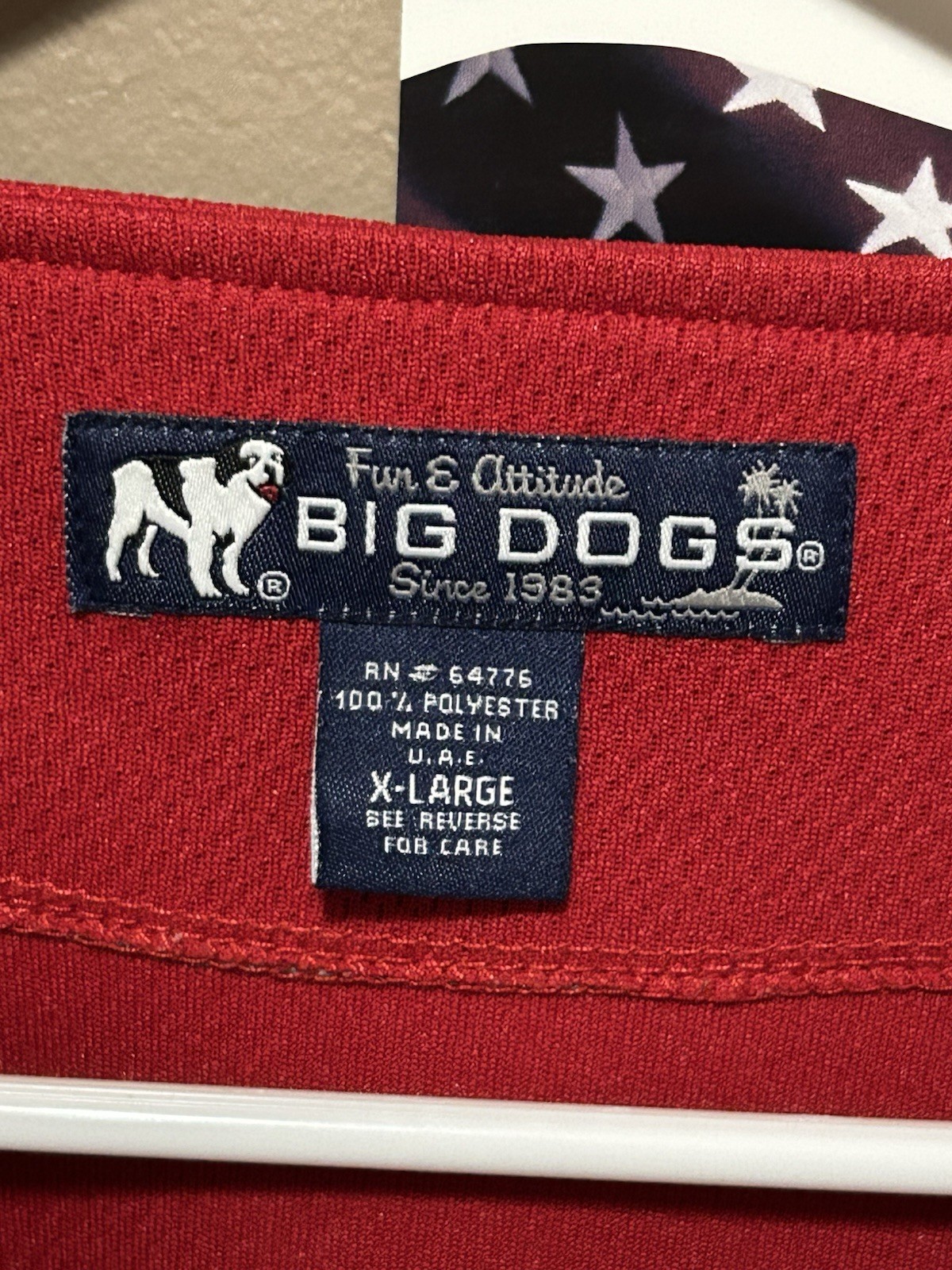 VTG Big Dogs Retro Baseball Jersey, Men XL, Red & Black Short Sleeve Shirt gallery