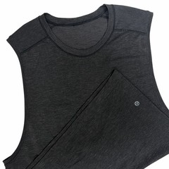Lululemon Metal Vent Tech Tank Top Mens Large Black Sleeveless Muscle Gym Shirt