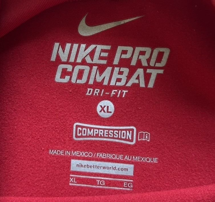 Nike Pro Combat Compression Dri-FIT Long Sleeve Thick Shirt • Men's XL gallery