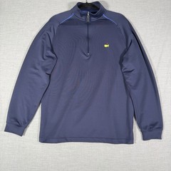 Masters Tech Golf Blue Performance 1/4 Quarter Zip Pullover Men’s Medium