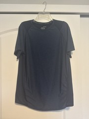 Under Armour Mens Tech Tee Navy Blue Short Sleeve Performance Shirt Size Large