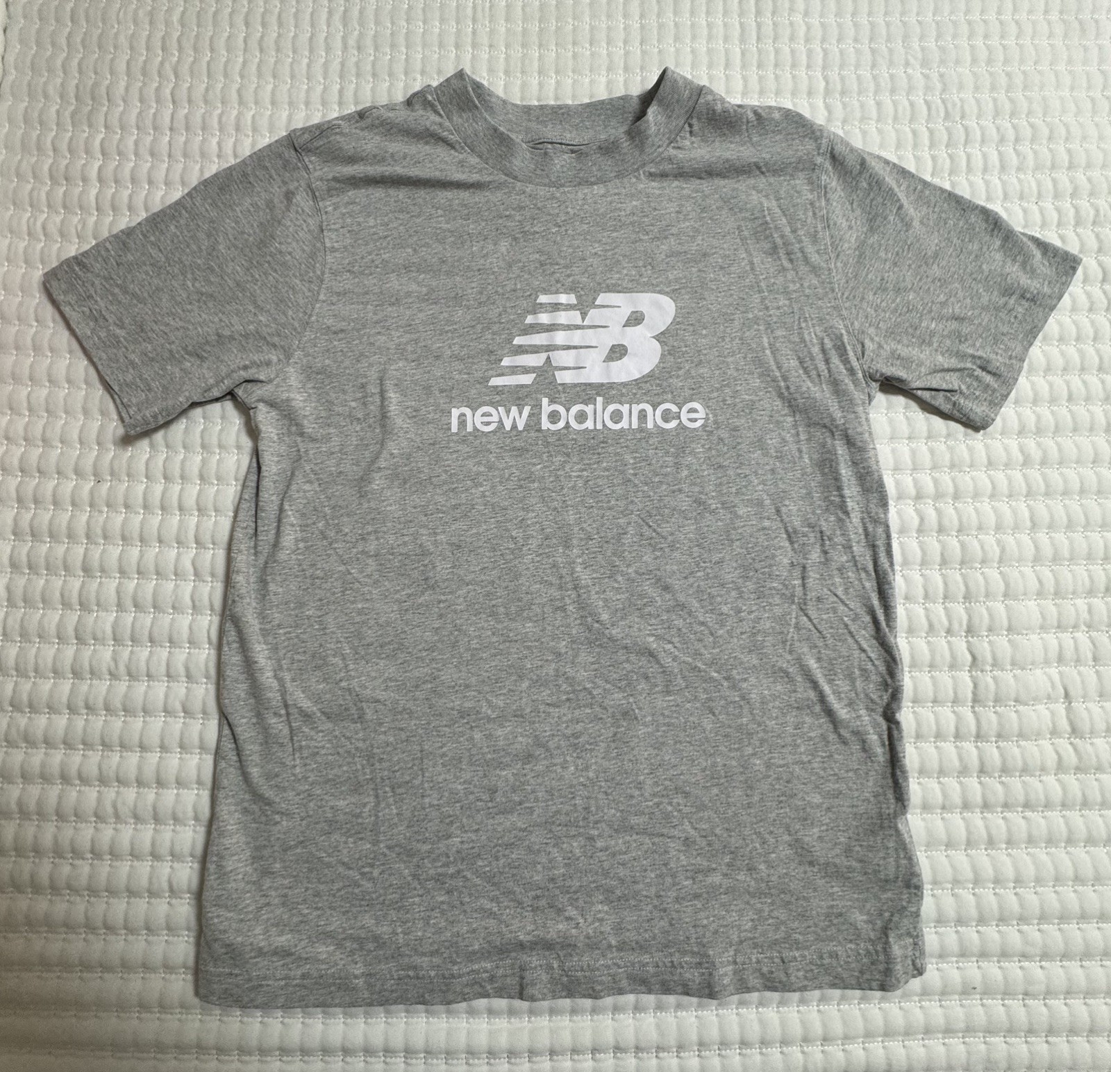 New Balance Men's Gray Color Logo Classi Sports Running Cotton T-Shirt, M,Xl,XS gallery