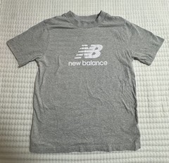 New Balance Men’s Gray Color Logo Classi Sports Running Cotton T-Shirt, M,Xl,XS