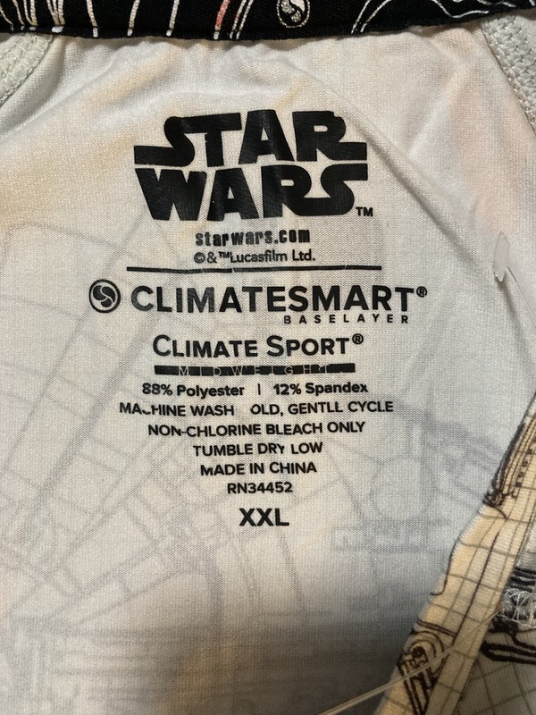Star Wars Climate-Smart Men's Sport Mid weight Long Sleeve Shirt Size 2XL gallery