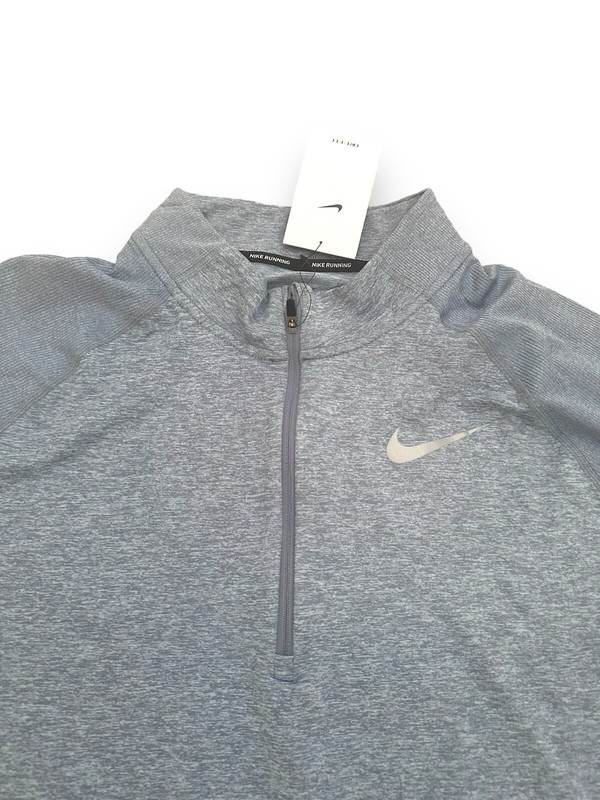 NWT$70 Nike Element Men's Dri-FIT 1/2-Zip Running Top AH8973 493 XL Gray/Blue gallery