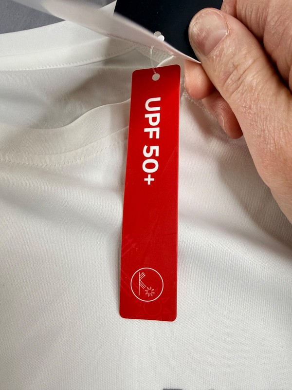 Baleaf Men's Small White Long Sleeve Shirt UPF 50+ Sun Protection PerformanceNWT gallery