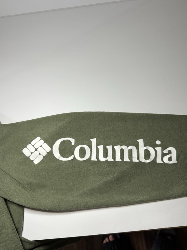 Columbia Active Top Mens Large Dark Green Long Sleeve Graphic Pullover Fishing gallery