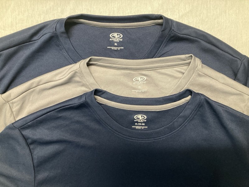 Men's XL 3 TEE shirts = one purchase Athletic Driworks lightweight stretchy gallery