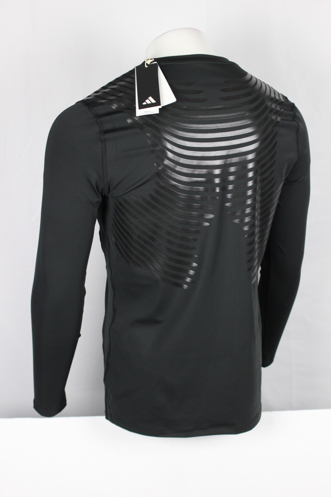 Adidas Men's Techfit Control x RHEON Long Sleeve Shirt Black Black HS9814 gallery