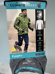 Gray Lightweight Climatesmart FlexFit Performance Shirt Base Layer Size XXL