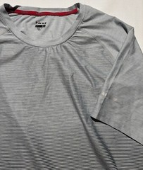 Hind Men’s Running T Shirt XL Gray Polyester – Athletic Cut