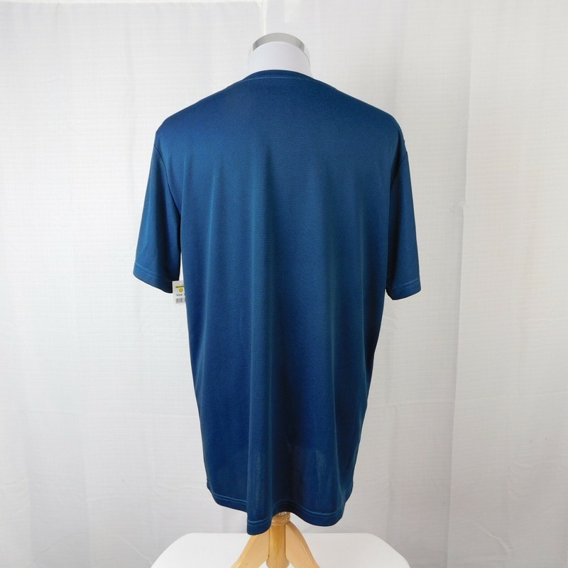 Zone Pro Sport Men's Short Sleeve Crew Neck Sport T-Shirt Blue, Large #1462 gallery