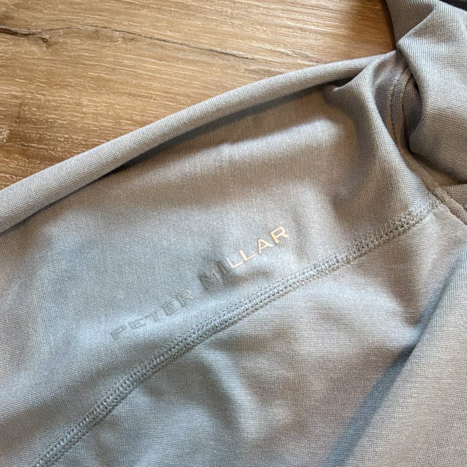 Peter Millar UPF 50+ Pullover Hoodie Gray Long Sleeve Logo 2XL Poly/Spandex gallery