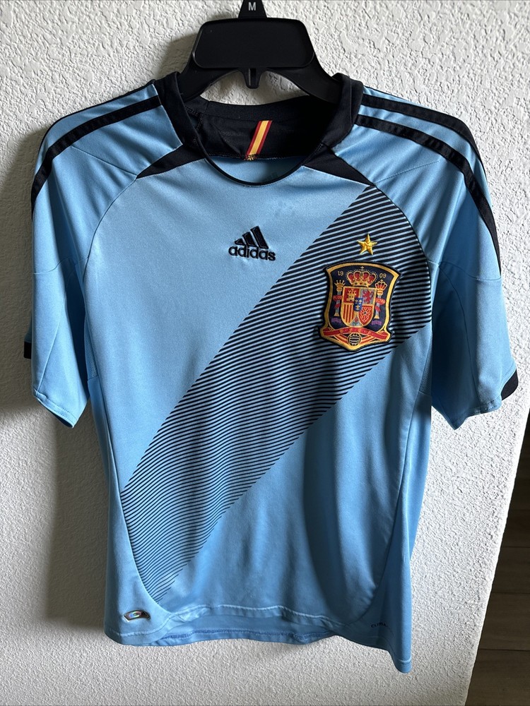 Adidas Climacool Soccer Jersey Mens Small Blue 2012-2013 Spain Away UEFA Euro