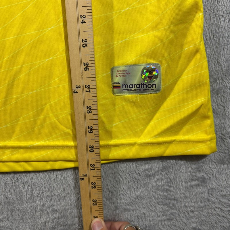 Vtg Marathon Ecuador 2003 Soccer Jersey Kit Men XL Gregory K.I. World Cup Y2k gallery