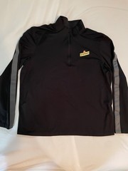 Under Armour UA Golf Men’s L Black/Gray 1/4 Zip Mock Neck Schweppes Logo